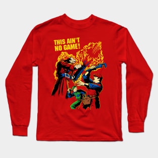 ARMED DINOSAUR VS PLUMBERS / Red variant Long Sleeve T-Shirt